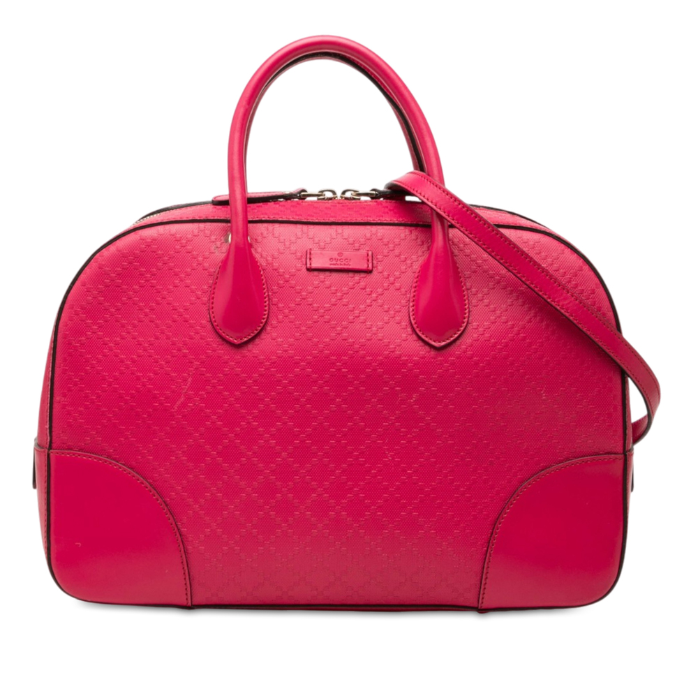 Pre-Loved Gucci Diamante Bright Leather Satchel
